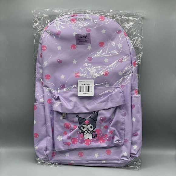 Loungefly Bags Loungefly Kuromi Pastel Skulls Backpack Purple Pink